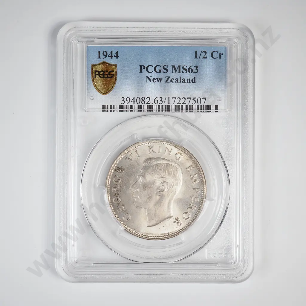 1944 HALFCROWN, MS63, MINIMUM C.V. $2200 Image 1++