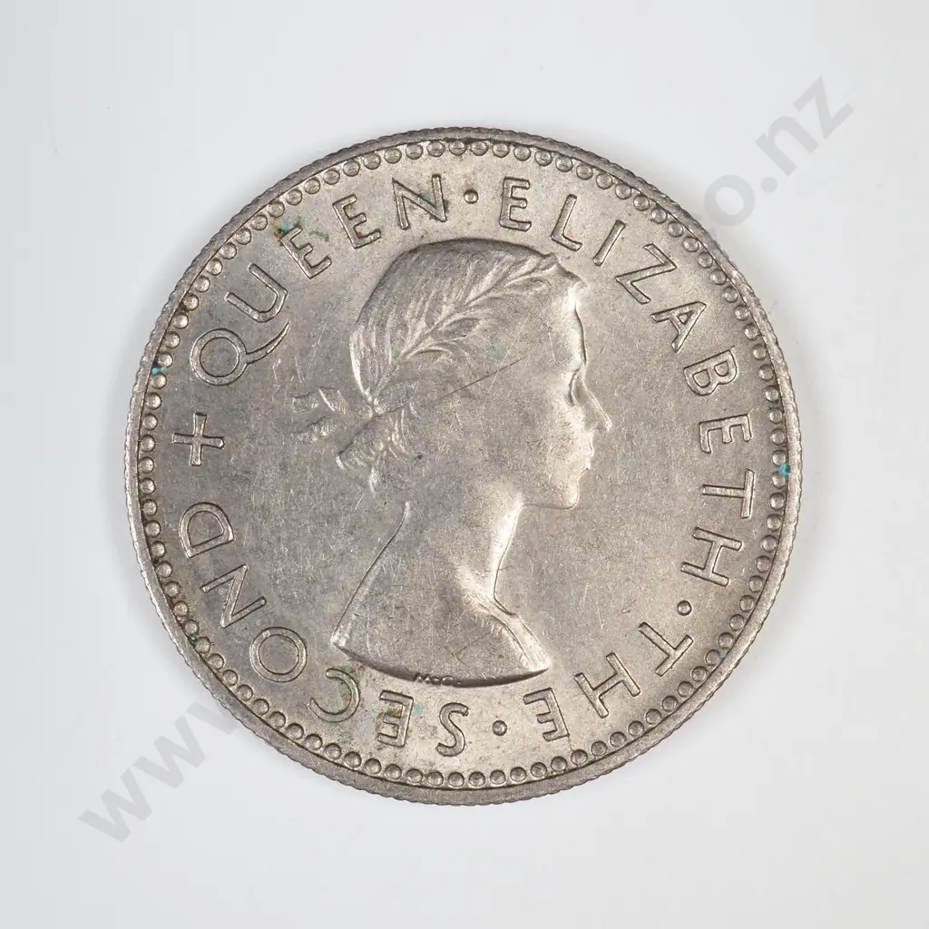 1957 'NO SHOULDER STRAP' SIXPENCE, E.F, C.V $250 Image 1++