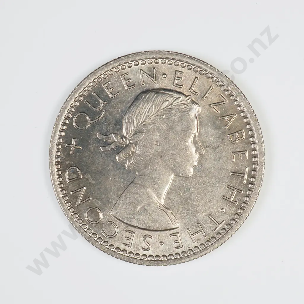 1965 TYPE 1 'BROKEN WING' SIXPENCE, B.UNC, MINIMUM C.V $100 Image 1++