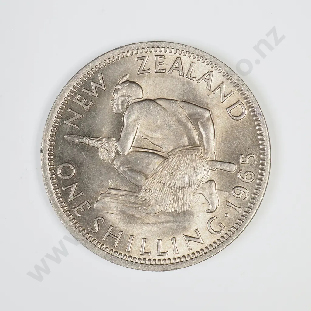 1965 'BROKEN BACK' SHILLING, UNC, C.V $250 Image 1++