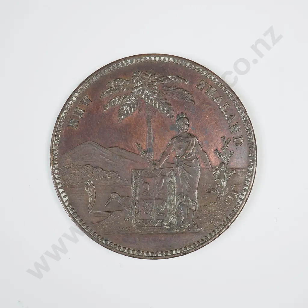 COPPER MILNER AND THOMPSON, CHRISTCHURCH ONE PENNY TOKEN, C.1880 Image 1++