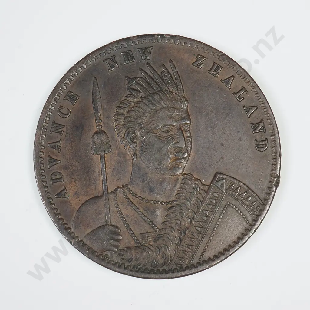 COPPER MILNER AND THOMPSON, CHRISTCHURCH ONE PENNY TOKEN, 1881 Image 1++