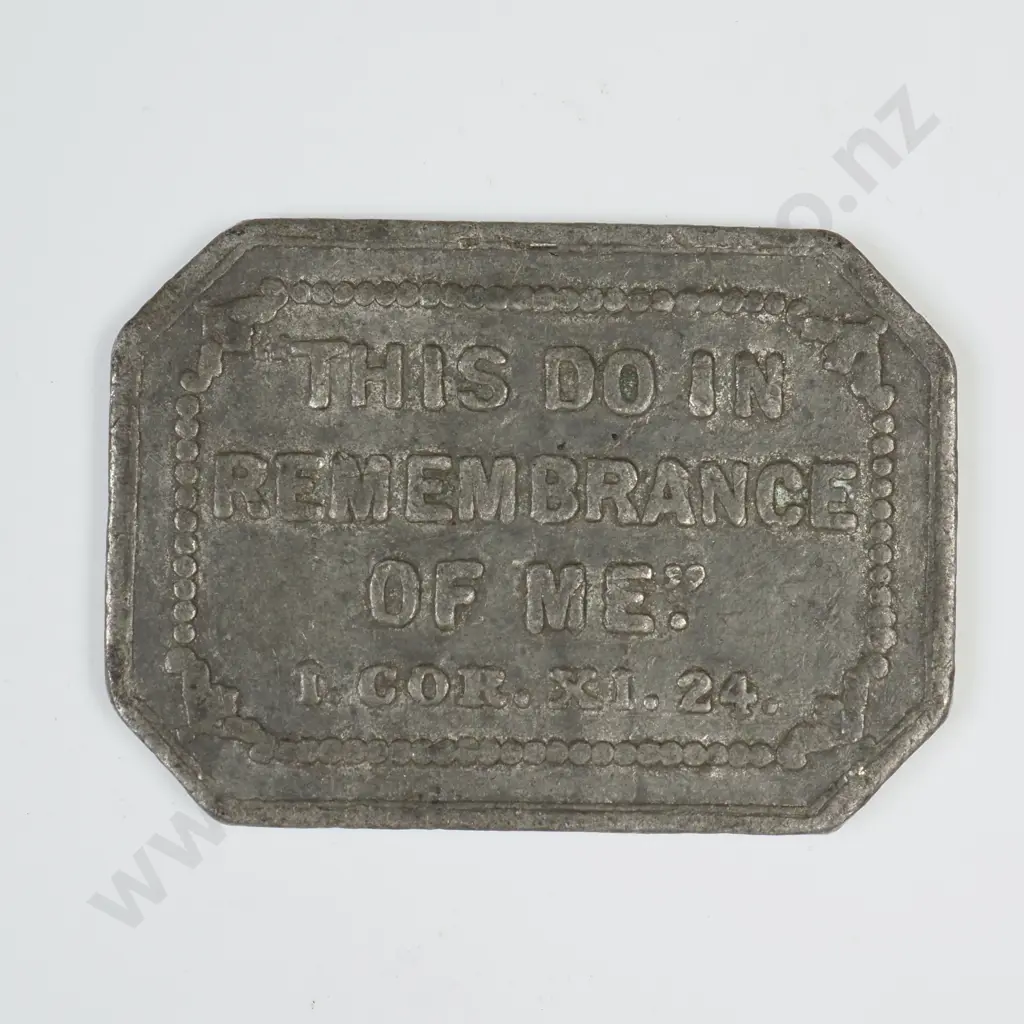 COMMUNION TOKEN, ST. ANDREW'S DUNEDIN, C.V $40 Image 1++