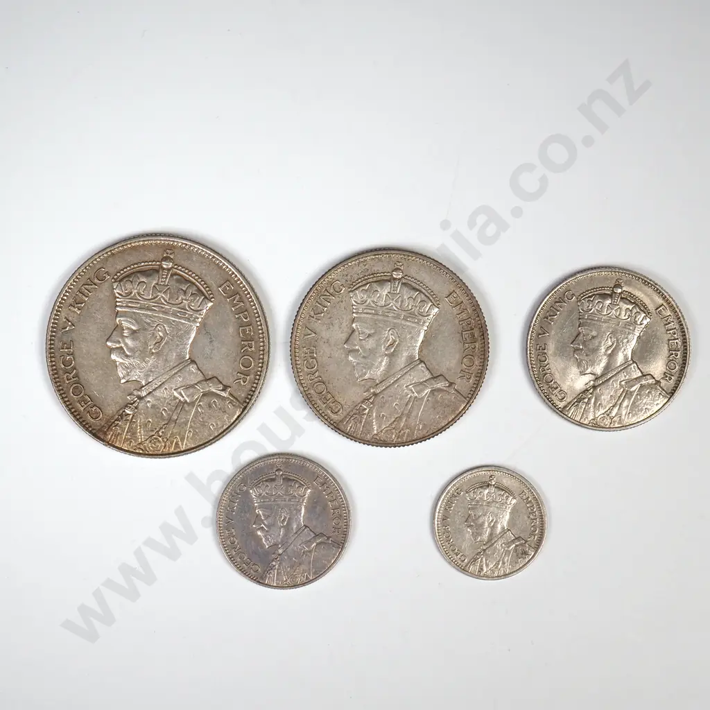 1934 FIVE COIN DATE SET, E.F OR BETTER MIN CCV$375 Image 1++