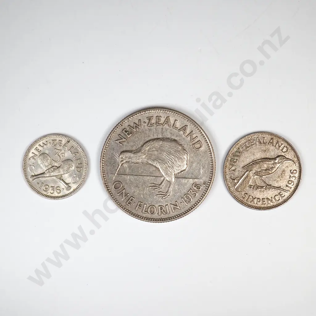 1936 THREE COIN DATE SET, E.F CCV$1125 Image 1++