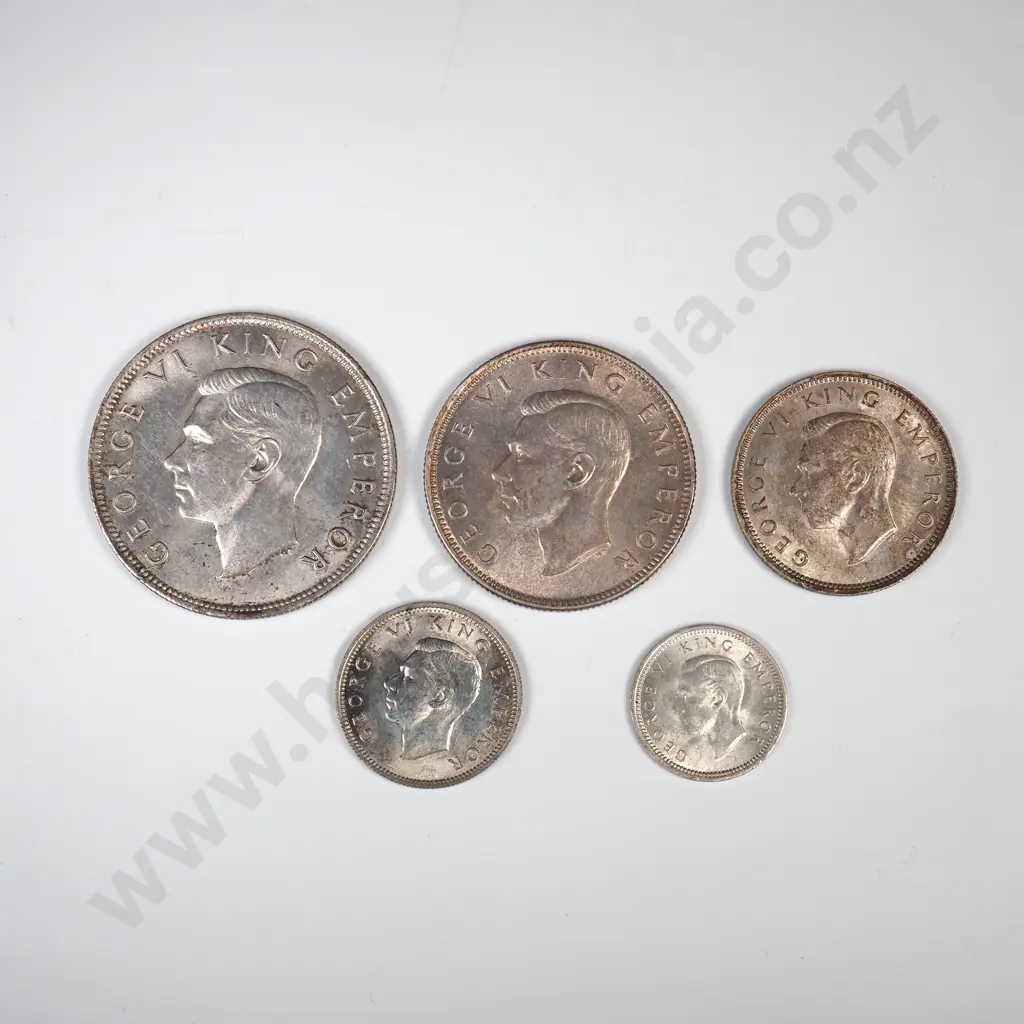 1943 FIVE COIN DATE SET, E.F OR BETTER MIN CCV$310 Image 1++