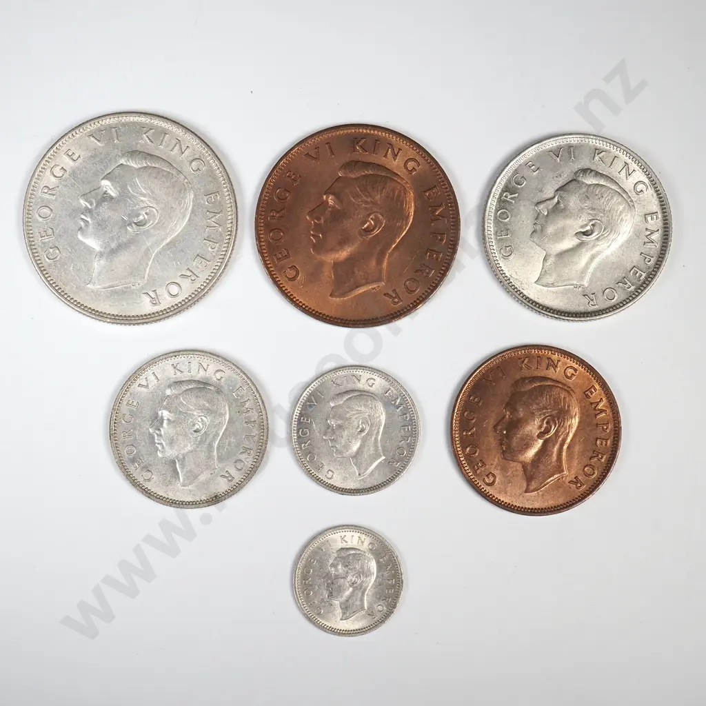 1944 SEVEN COIN DATE SET, E.F OR BETTER MIN CCV$670 Image 1++