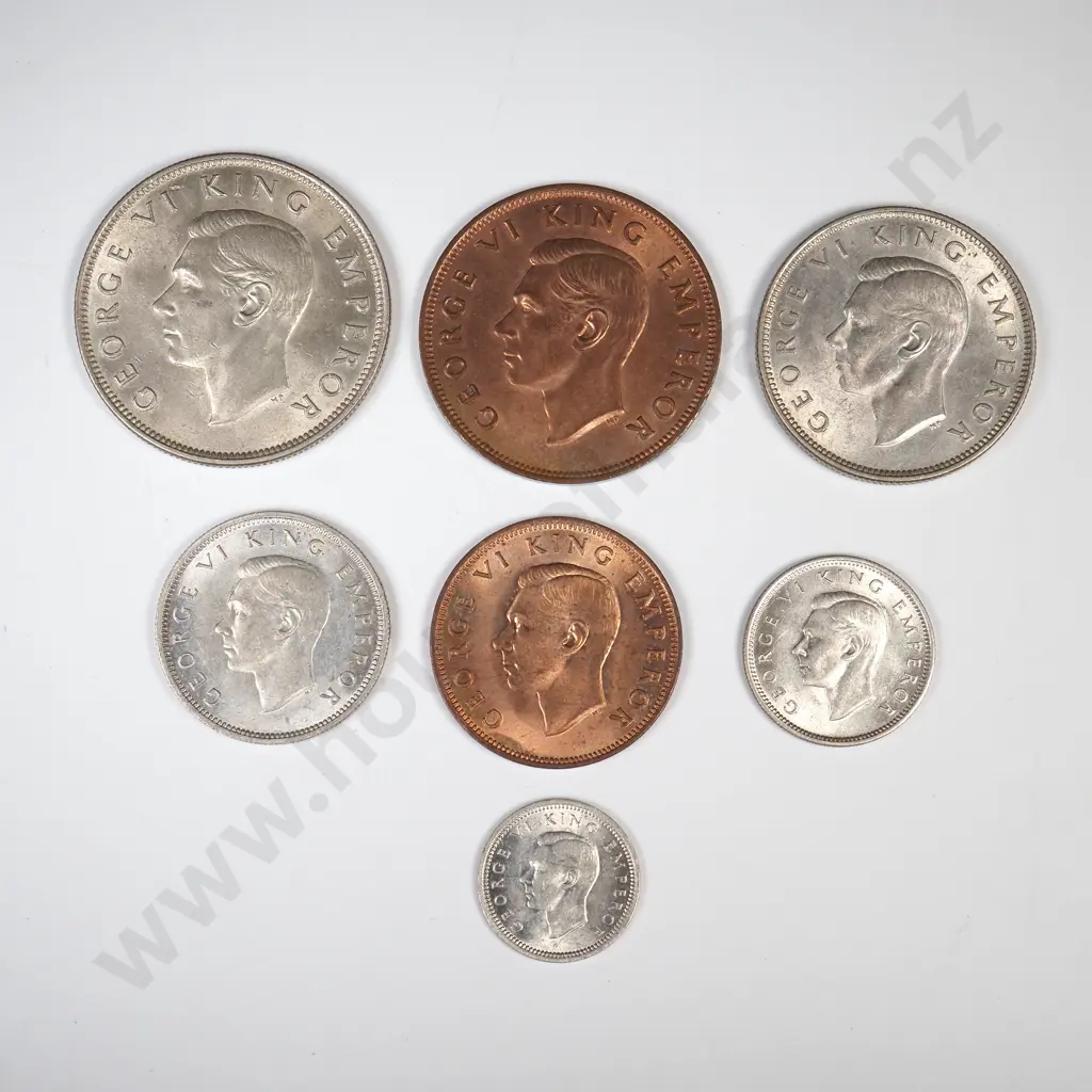 1945 SEVEN COIN DATE SET, E.F OR BETTER MIN CCV$325 Image 1++