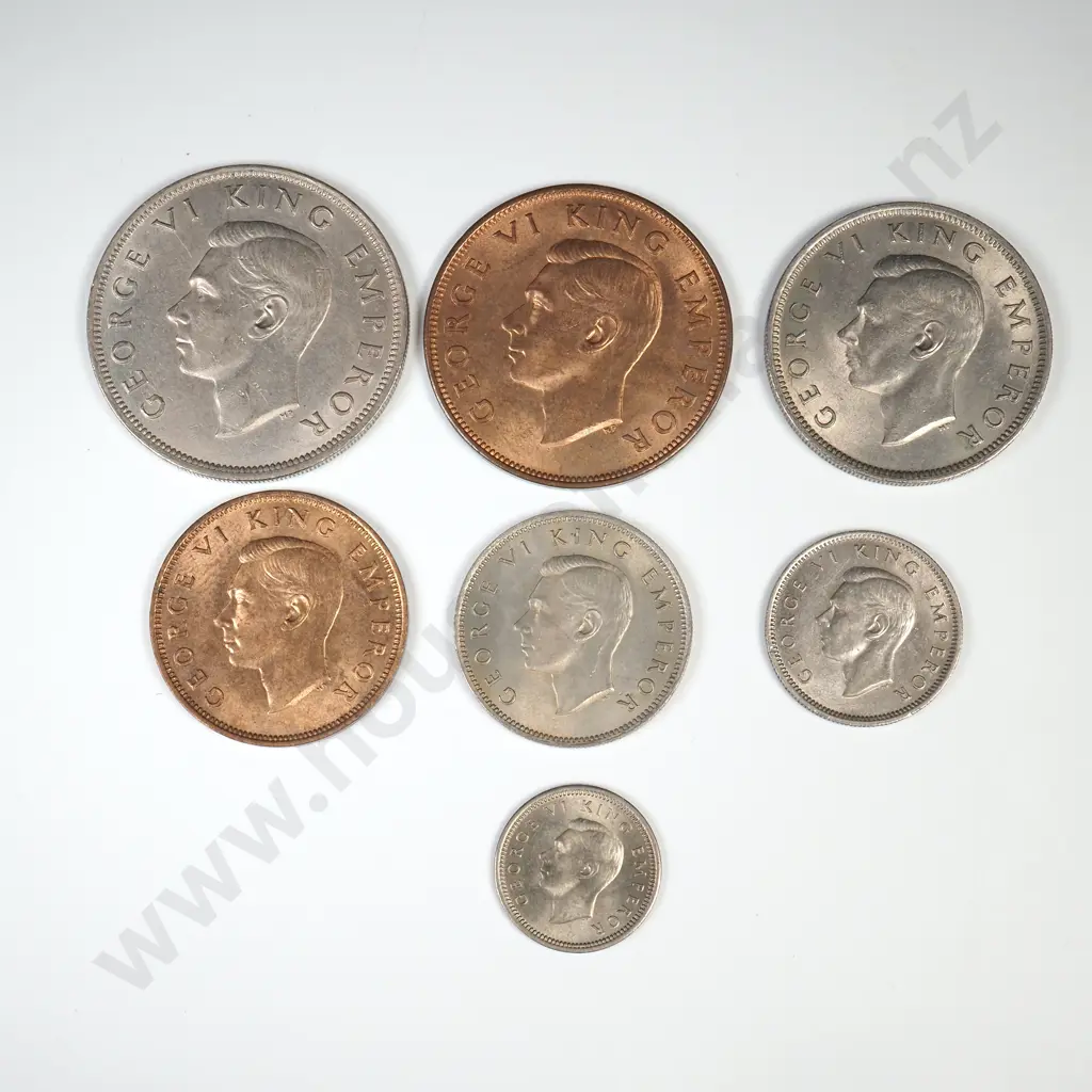 1947 SEVEN COIN DATE SET, E.F OR BETTER MIN CCV$355 Image 1++