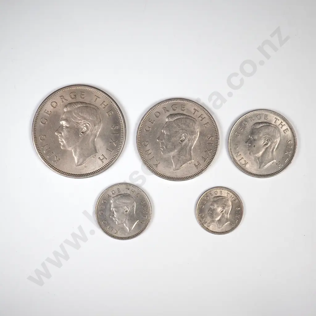 1948 FIVE COIN DATE SET, E.F CCV$340 Image 1++