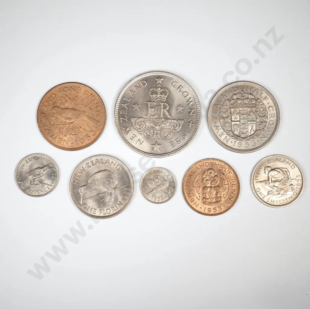1953 EIGHT COIN DATE SET, A.UNC OR BETTER MIN CCV$265 Image 1++