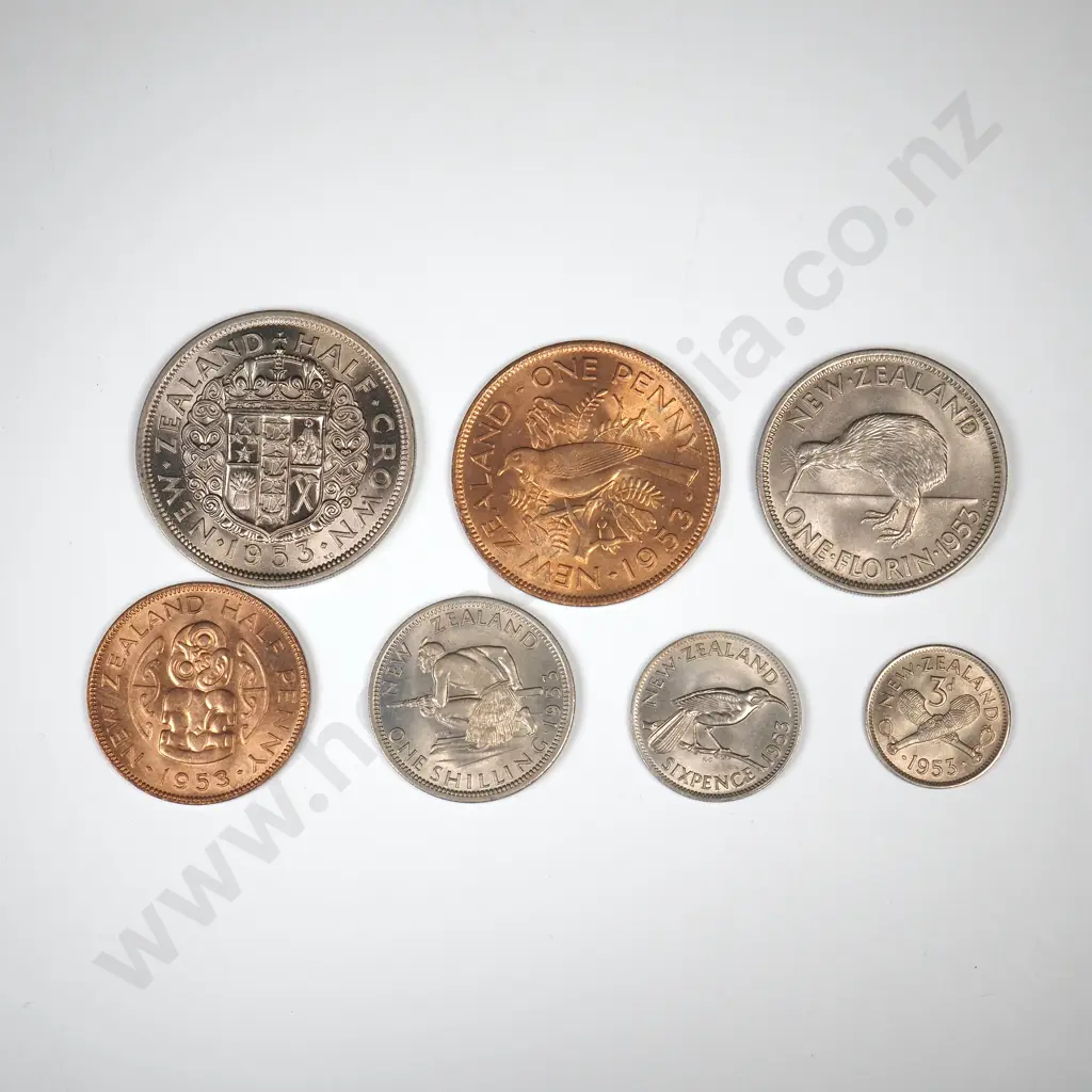 1953 SEVEN COIN DATE SET, A.UNC OR BETTER MIN CCV$250 Image 1++