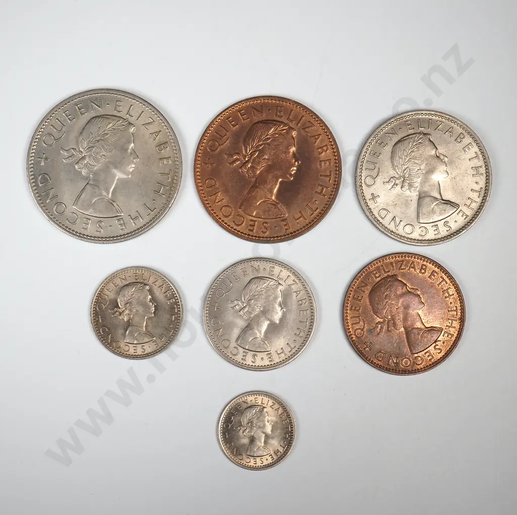 1961 SEVEN COIN DATE SET, E.F OR BETTER Image 1++