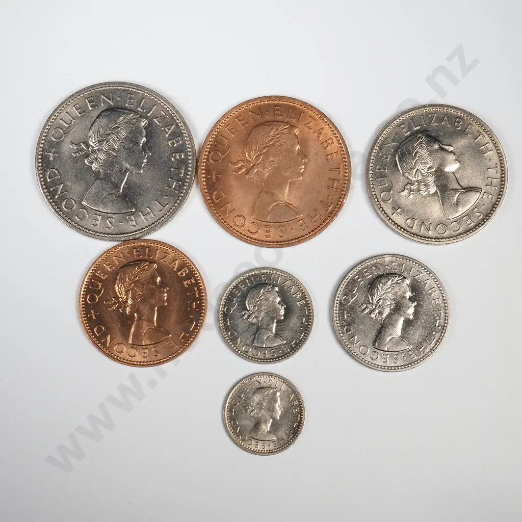 1963 SEVEN COIN DATE SET, UNC Image 1++