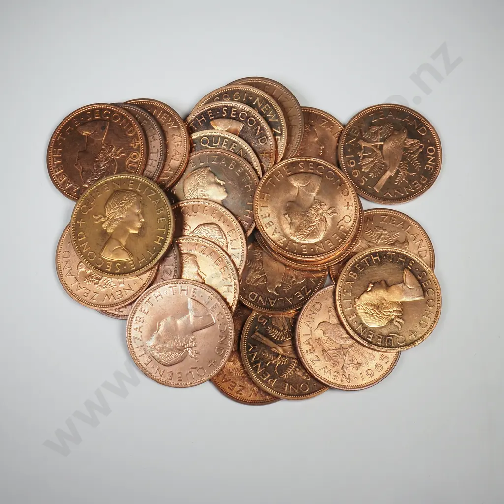 25 X 1965 PENNIES Image 1++