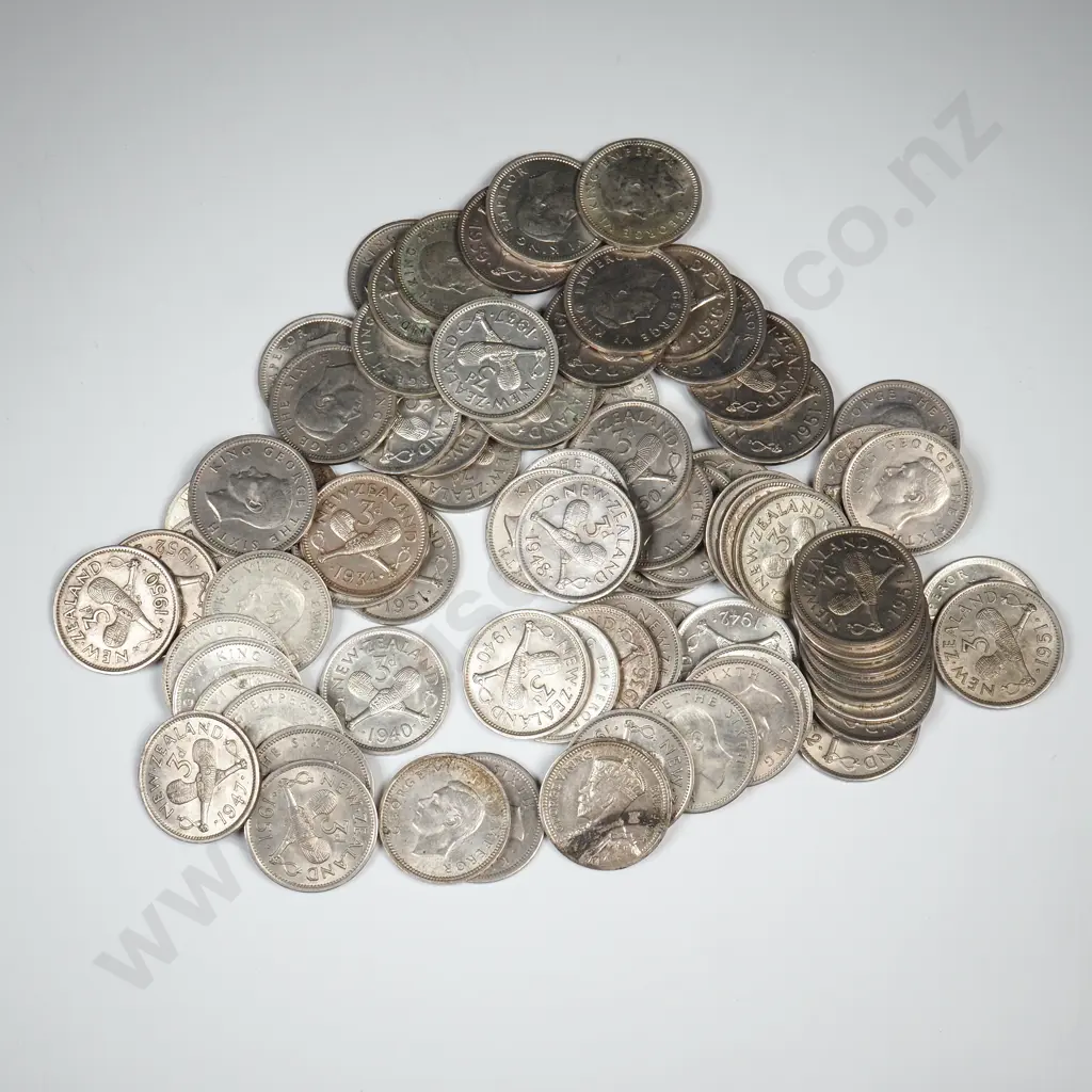 3 X 1934, 4 X 1936, 8 X 1937, 3 X 1939, 4 X 1940, 2 X 1941, 3 X 1942, 2 X 1943, 2 X 1944, 2 X 1945, 3 X 1946, 3 X 1947, 6 X 1948, 11 X 1950, 16 X 1951, 5 X 1952 THREEPENCES, V.F TO A.UNC Image 1++