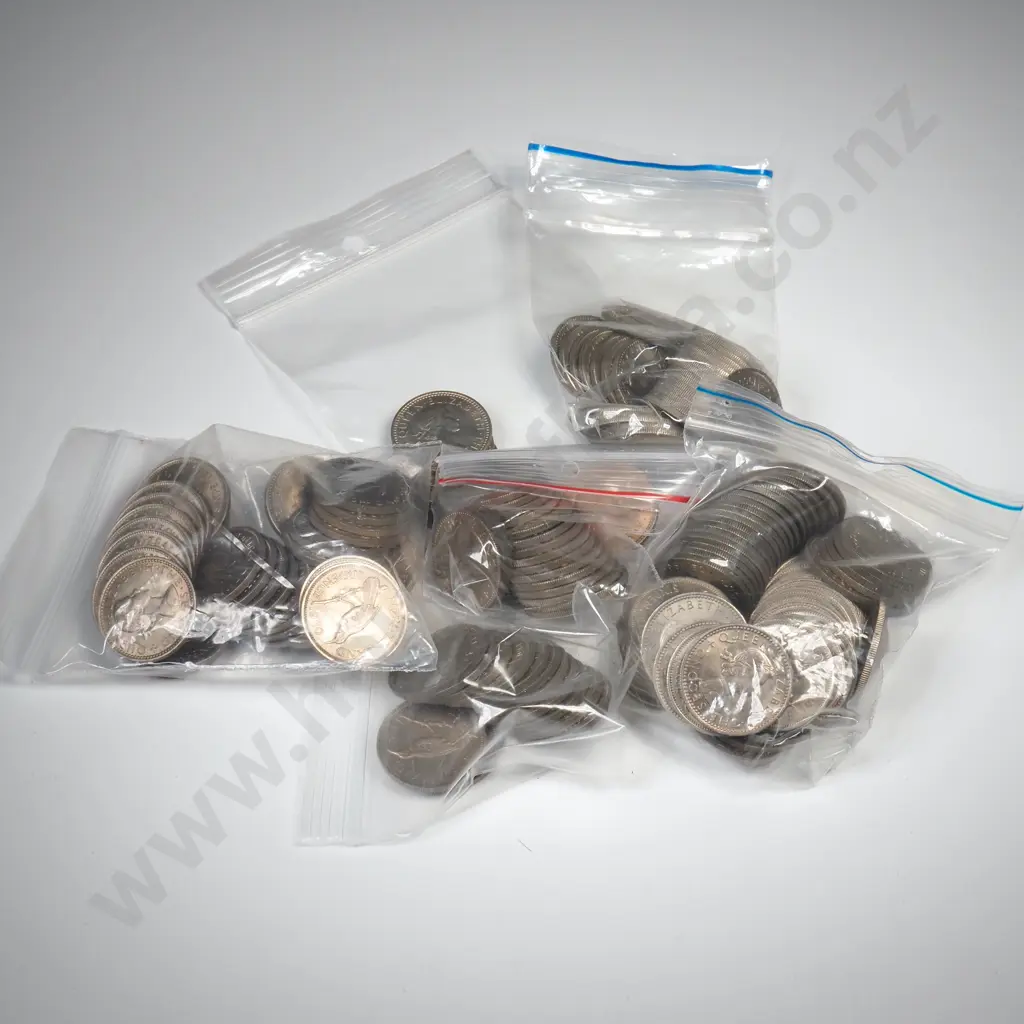104 GRAMS 1960, 39 GRAMS 1961, 11 GRAMS 1962, 68 GRAMS 1963, 164 GRAMS 1964, 79 GRAMS 1965 SIXPENCES V.F TO UNC Image 1++