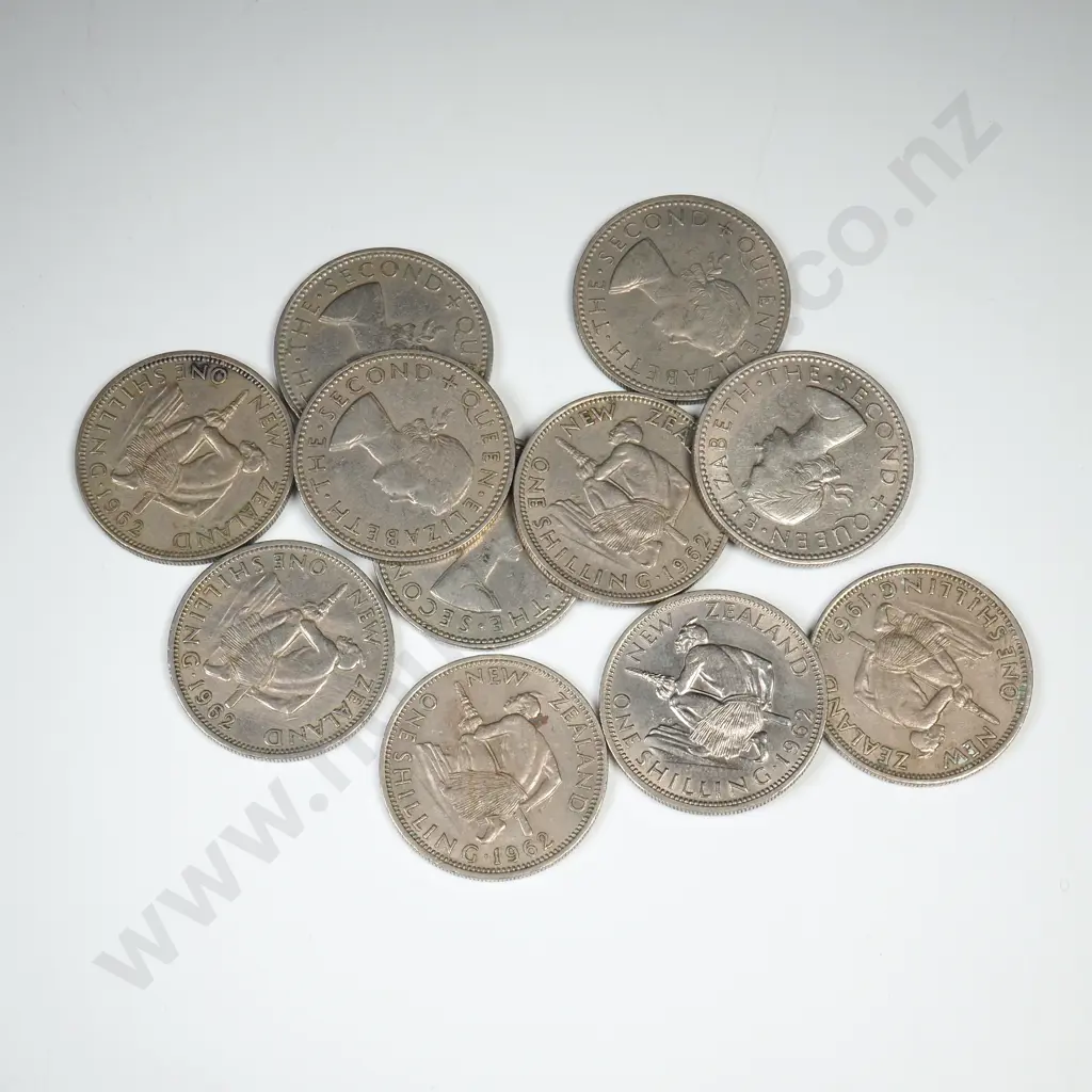 11 X 1962 NO GROUND LINE SHILLINGS, C.V $165 Image 1++