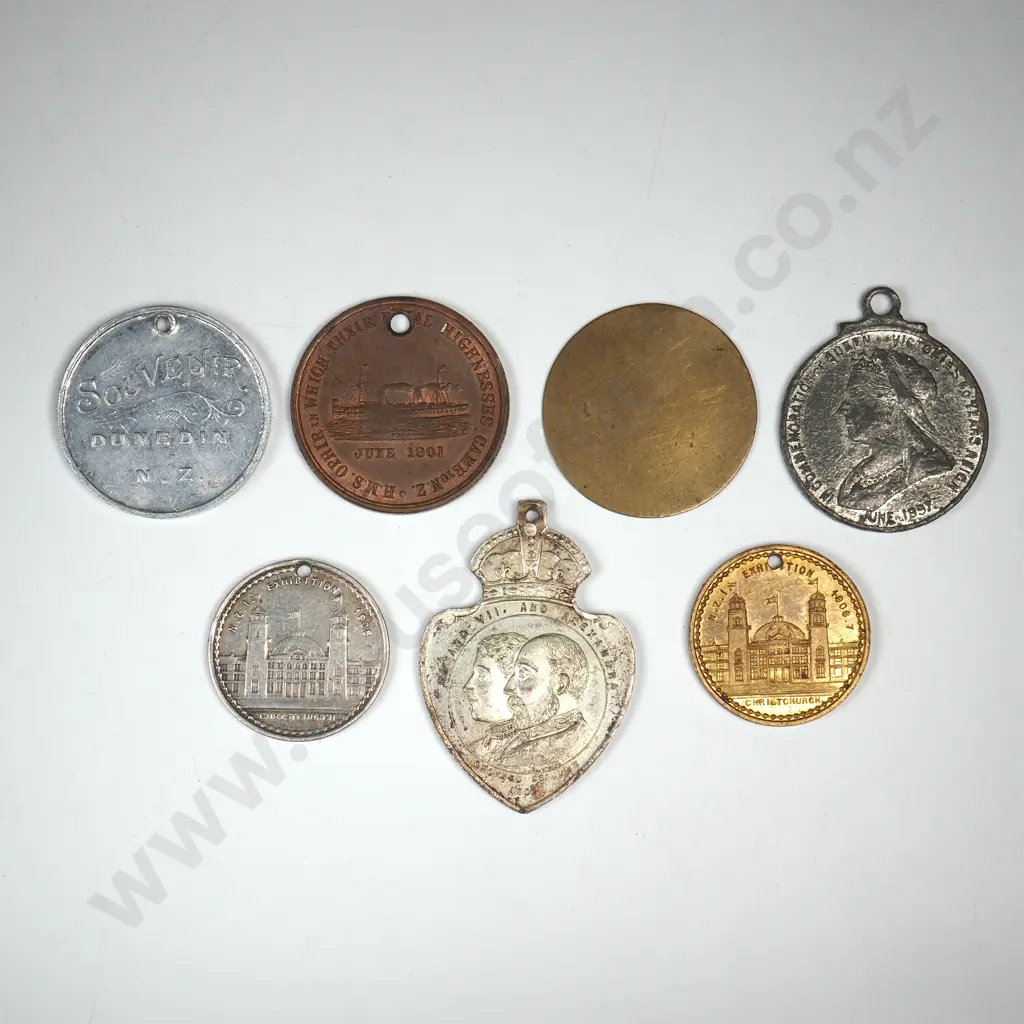 7 X COMMEMORATIVE MEDALETS Image 1++