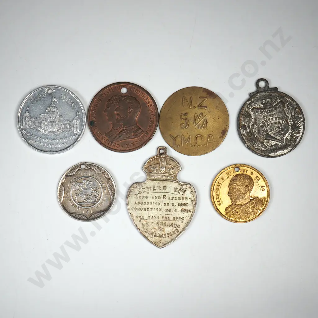 7 X COMMEMORATIVE MEDALETS Image 1++