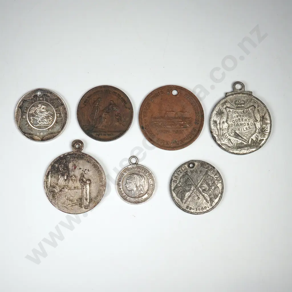 7 X COMMEMORATIVE MEDALETS Image 1++