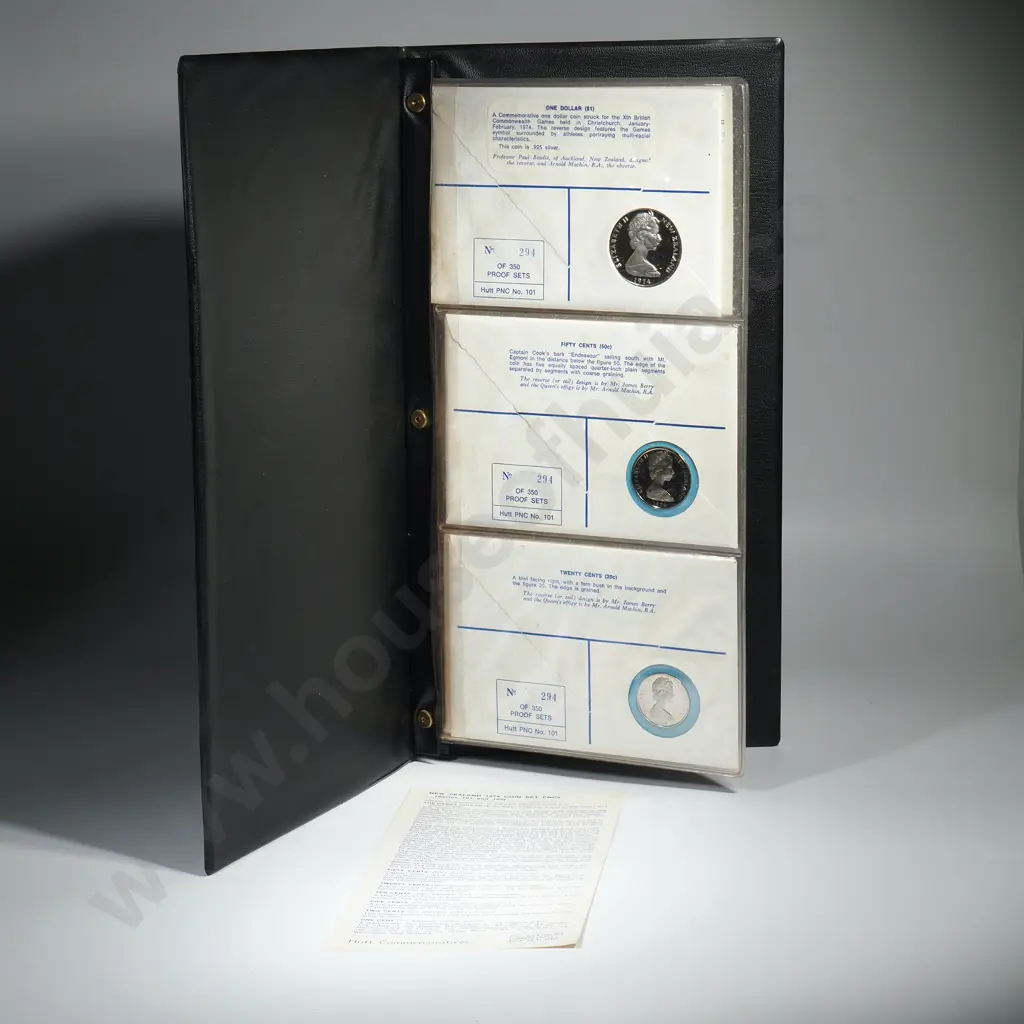 1974 PROOF COIN SET PNC, 24TH JANUARY 1974 Image 1++