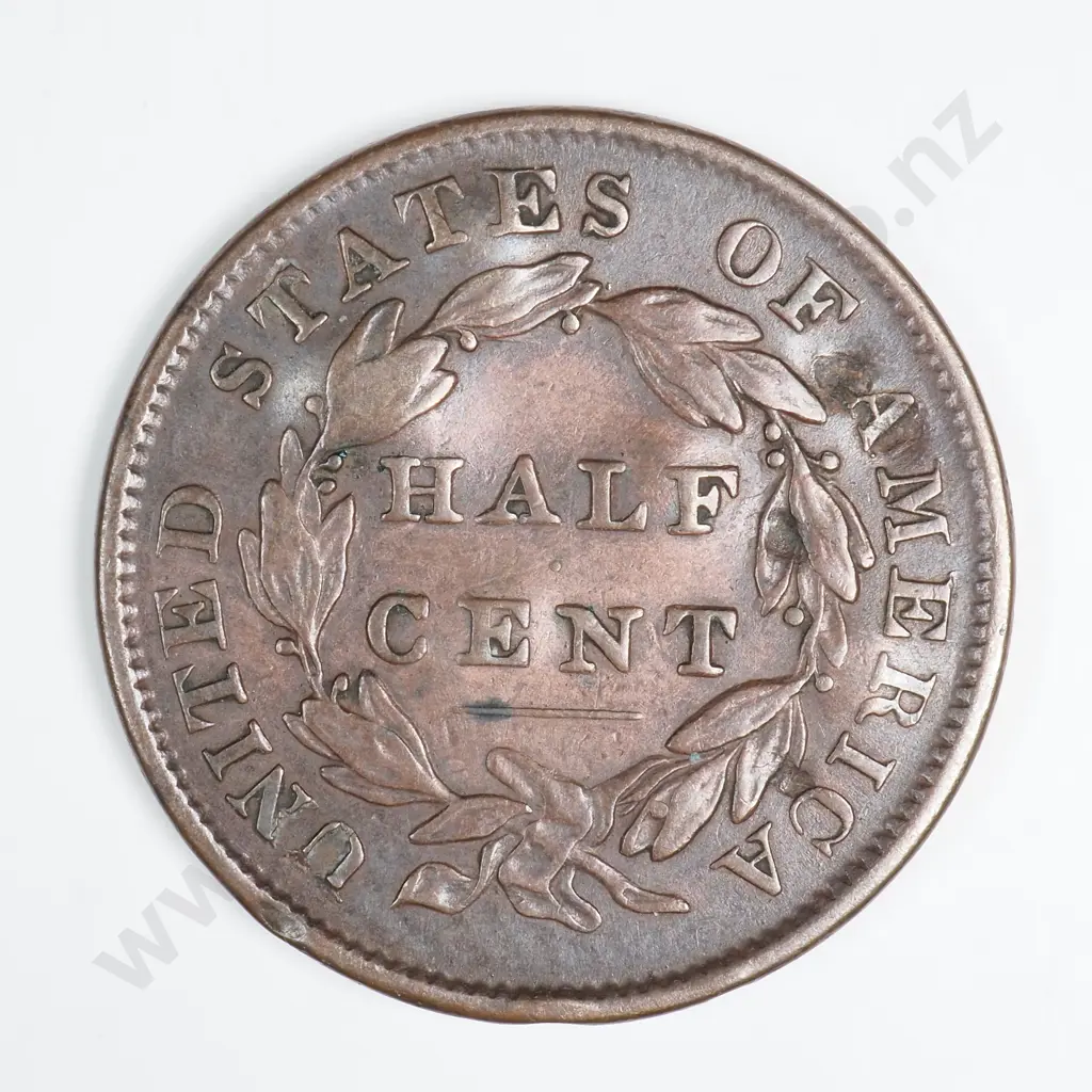 1835 Half Cent Image 1++