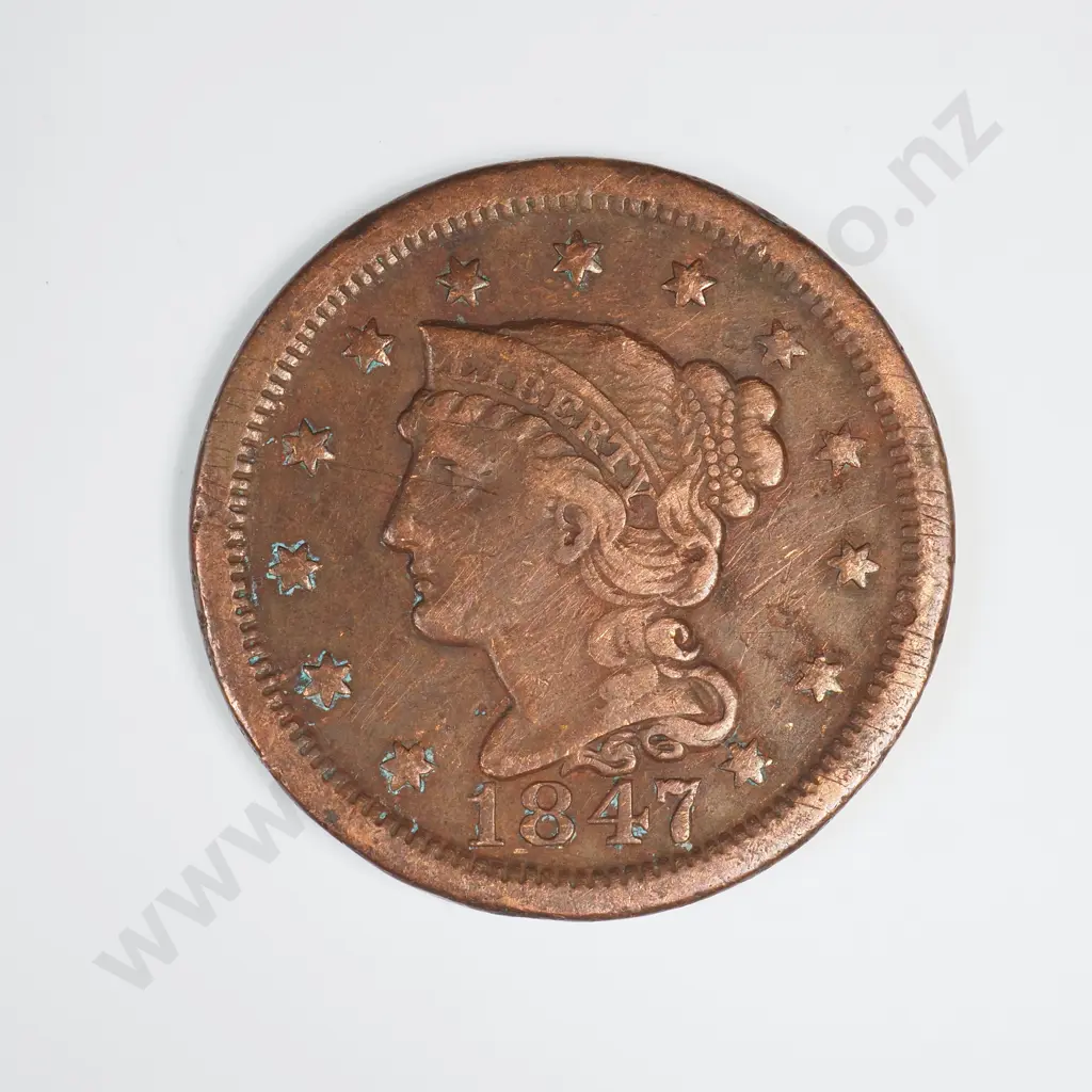 1847 Large Cent Image 1++