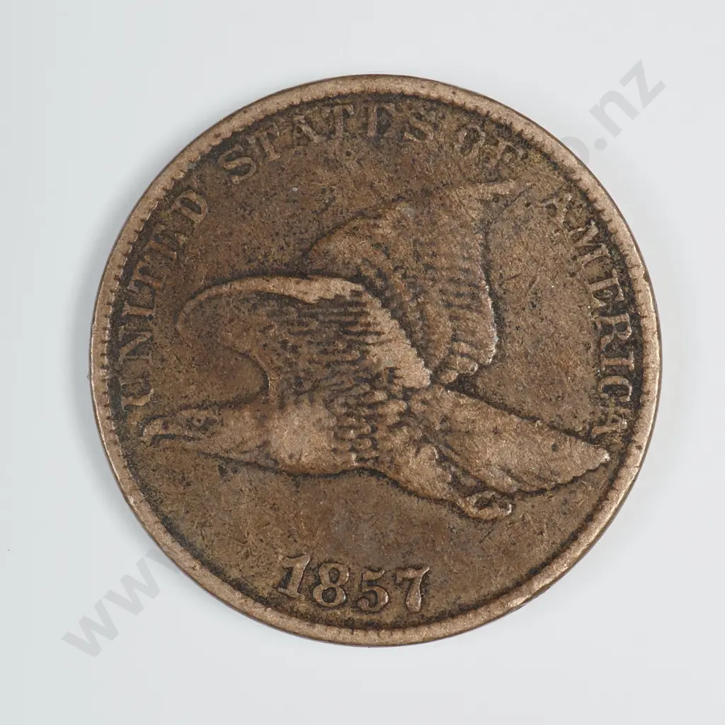 1857 Flying Eagle Cent Image 1++
