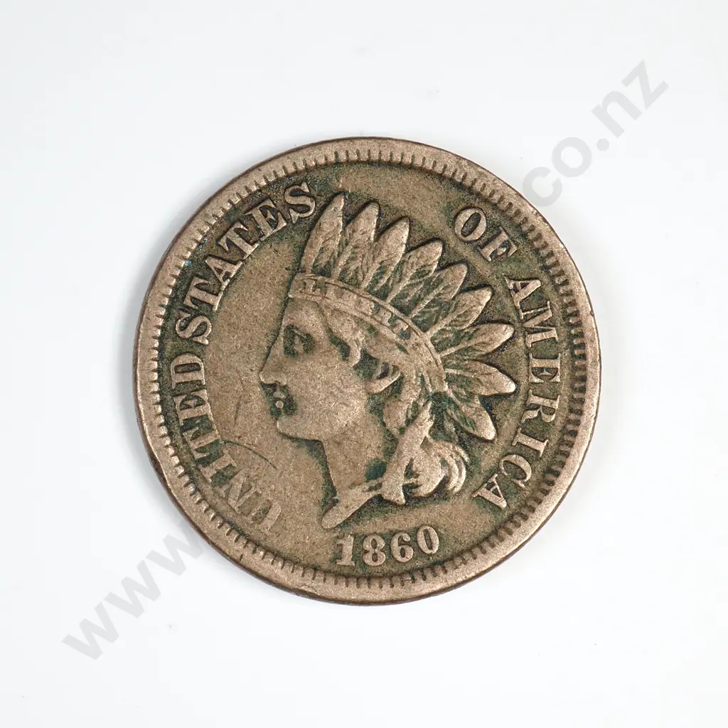 1860 Indian Head Cent Image 1++