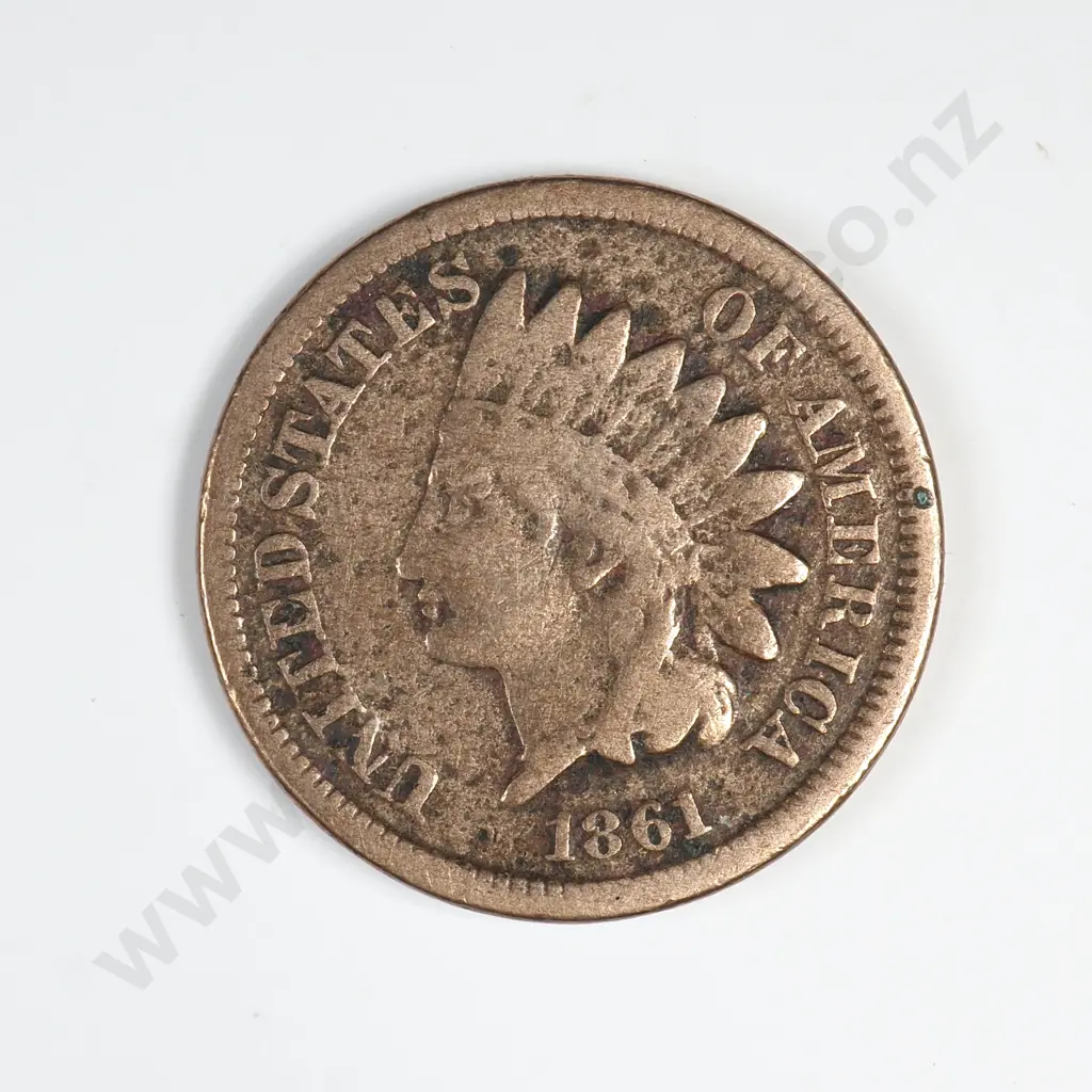 1861 Indian Head Cent Image 1++