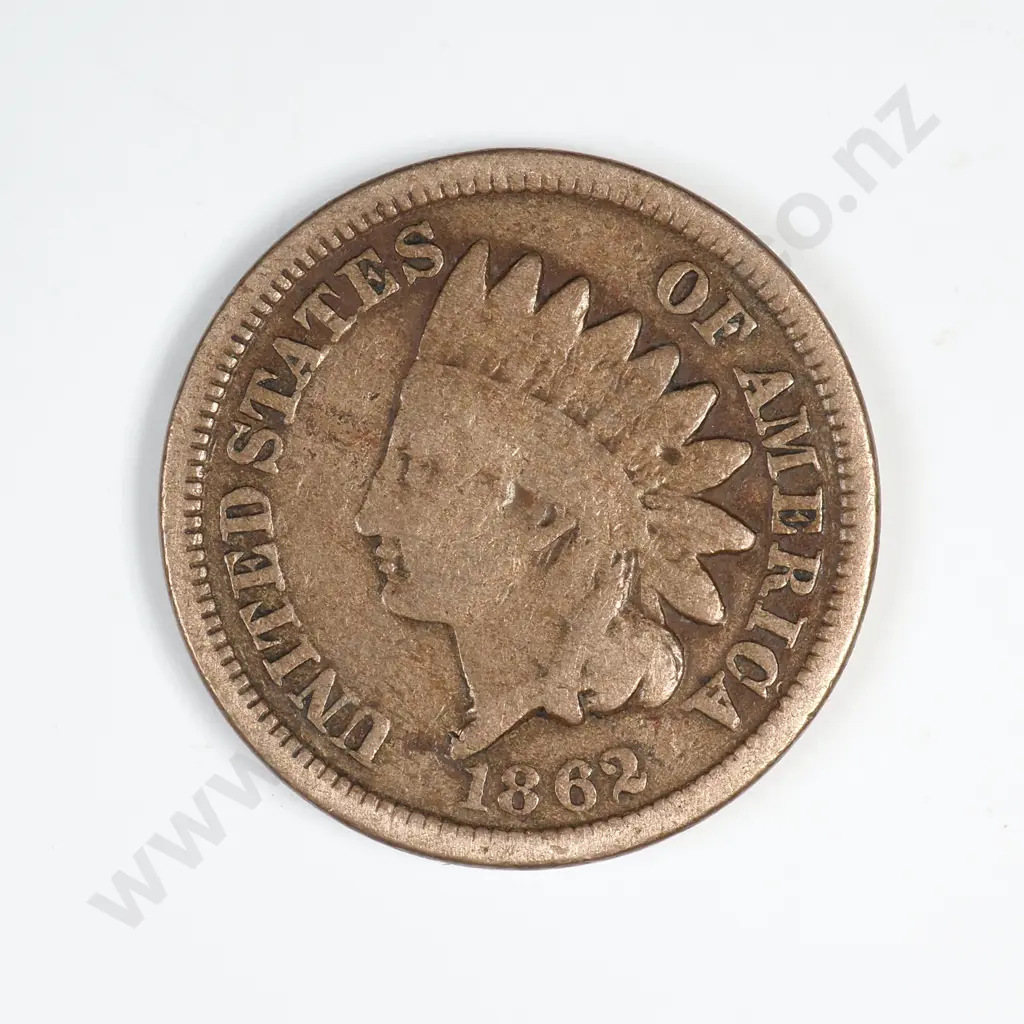 1862 Indian Head Cent Image 1++