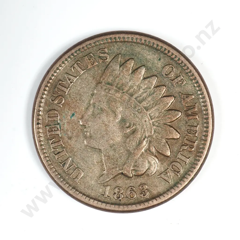 1863 Indian Head Cent Image 1++