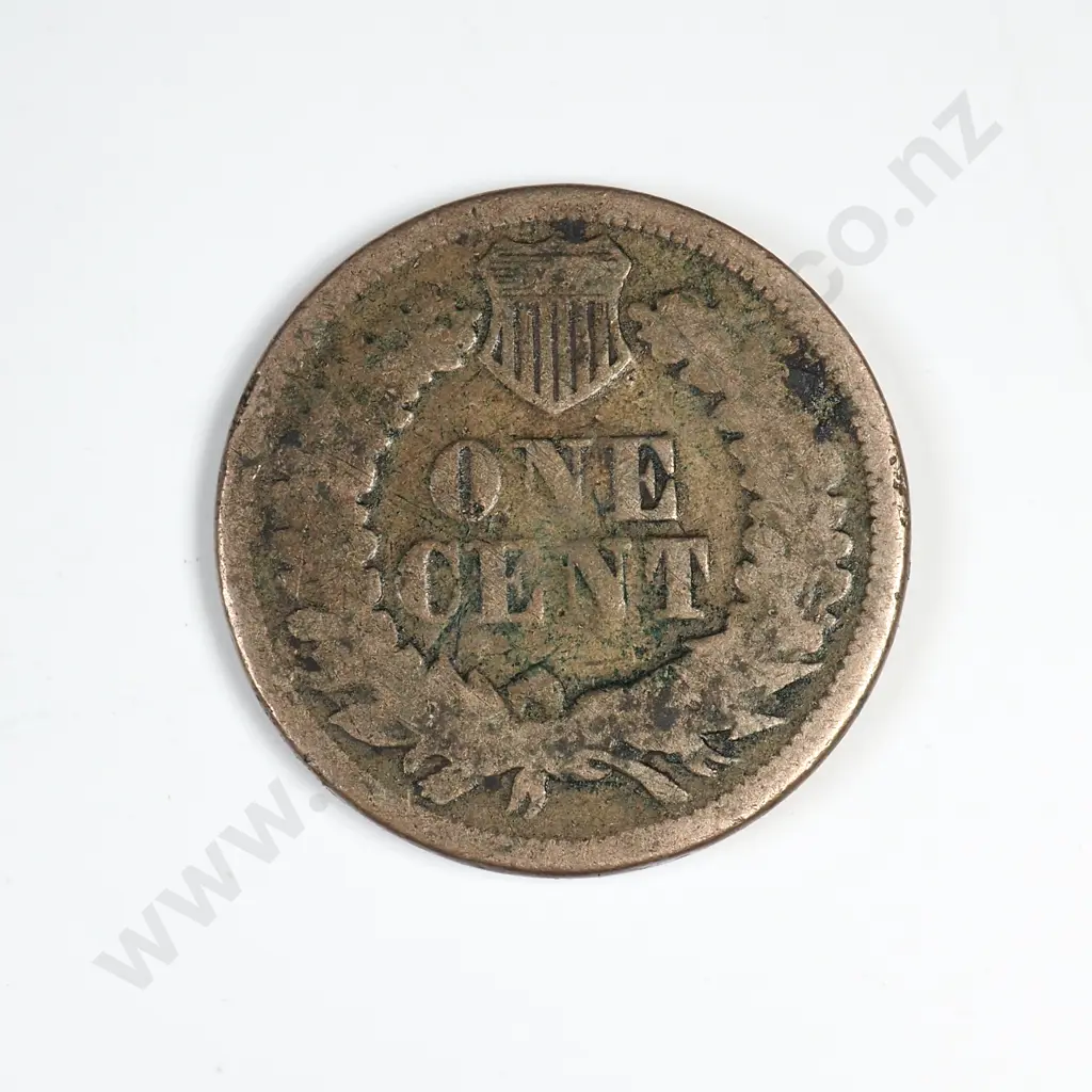 1864 Copper Nickel Indian Head Cent Image 1++
