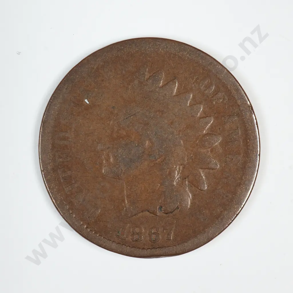 1867 Indian Head Cent Image 1++