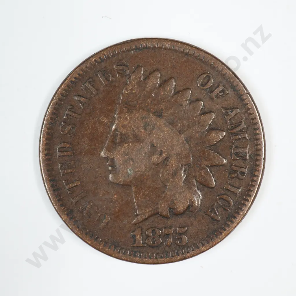 1875 Indian Head Cent Image 1++