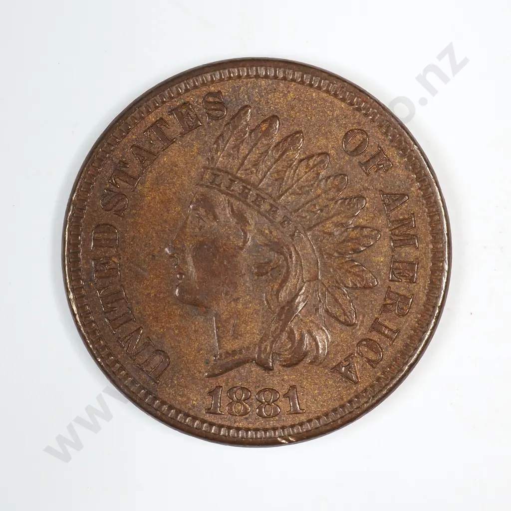 1881 Indian Head Cent Image 1++