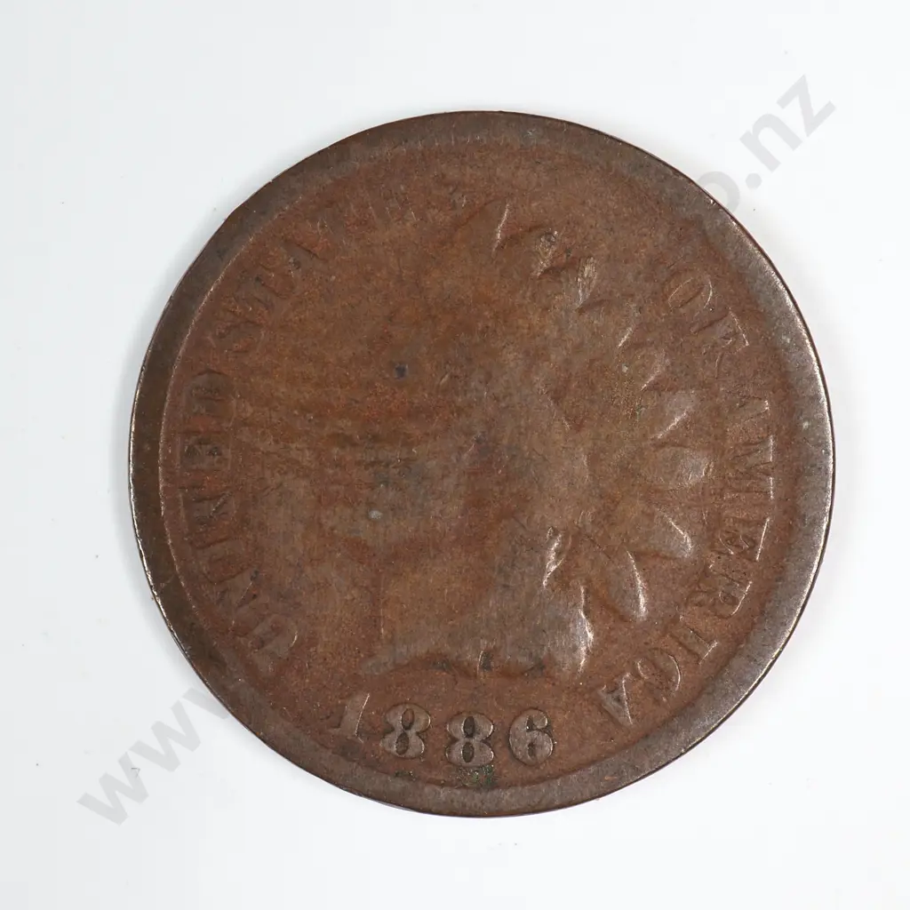 1886 Indian Head Cent - Type 2 Image 1++