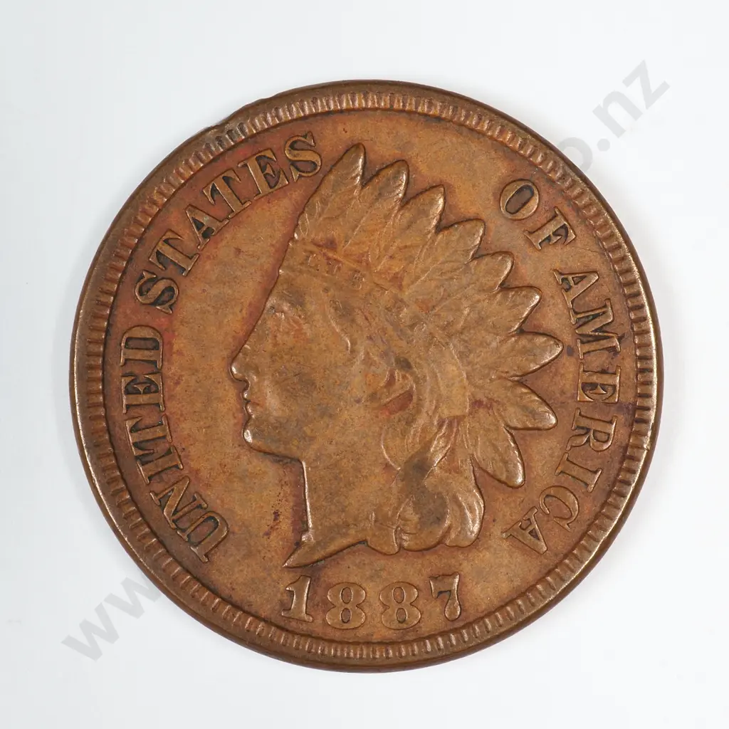 1887 Indian Head Cent Image 1++