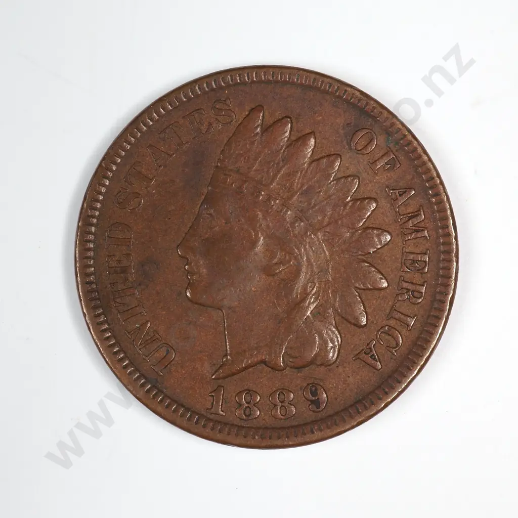1889 Indian Head Cent Image 1++