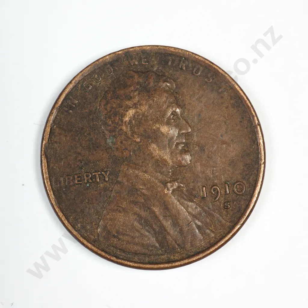 1910 S Lincoln Wheat Cent Image 1++