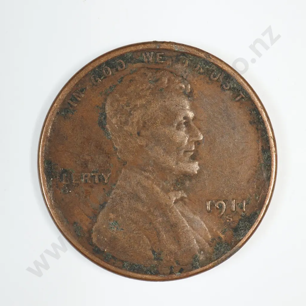 1911 S Lincoln Wheat Cent Image 1++