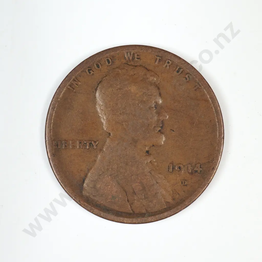 1914 D Lincoln Wheat Cent Image 1++