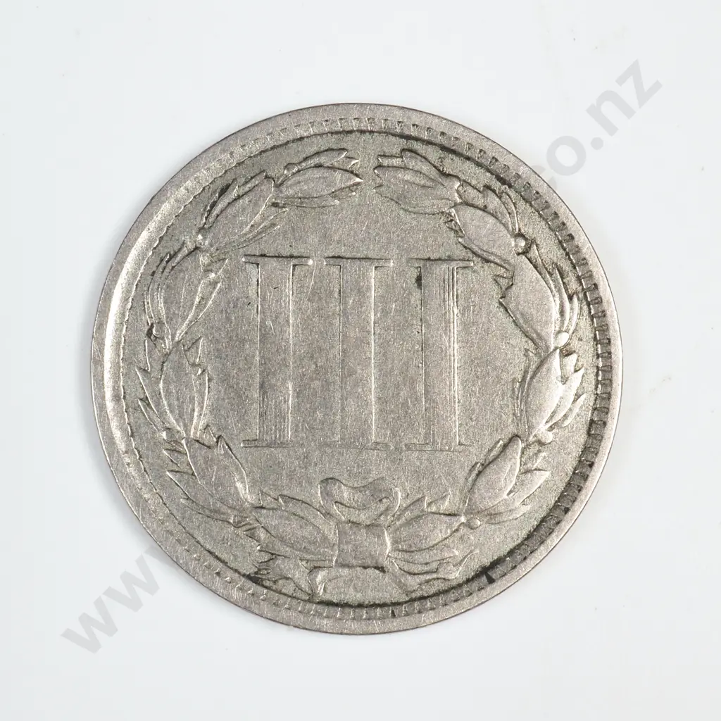 1873 Three Cent Nickel Image 1++