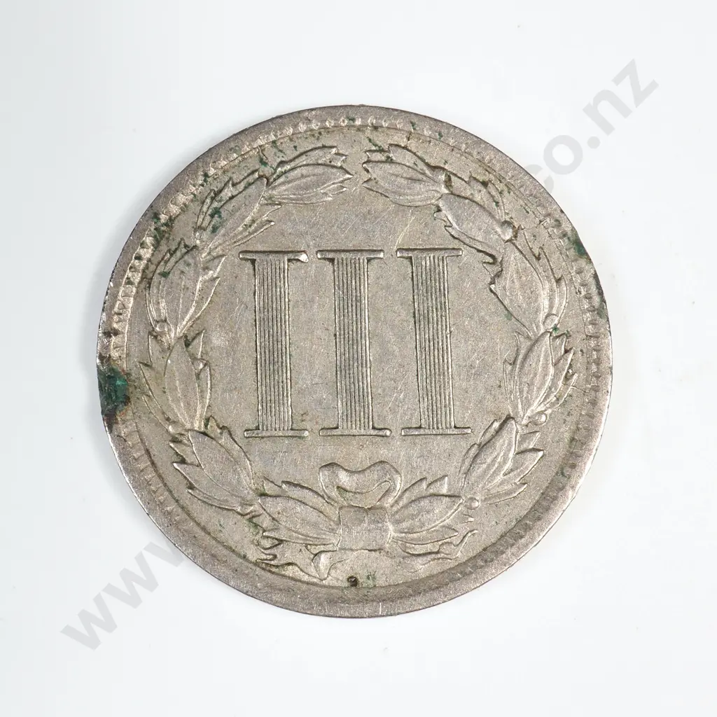 1881 Three Cent Nickel Image 1++