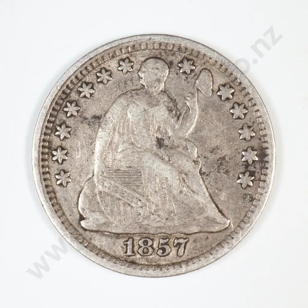 1857 Half Dime Image 1++