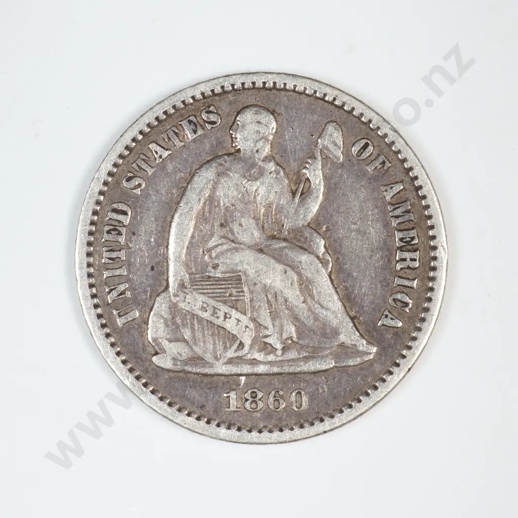 1860 Half Dime Image 1++