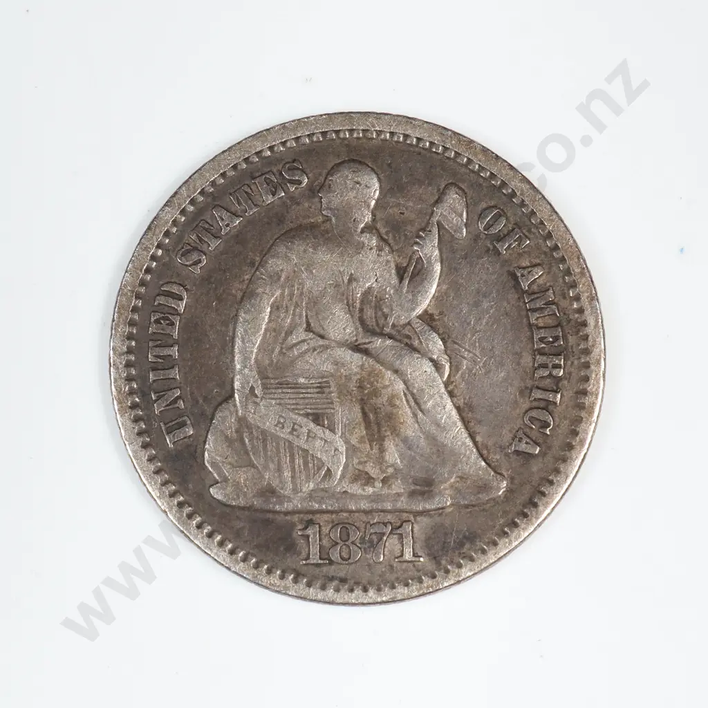 1871 Half Dime Image 1++