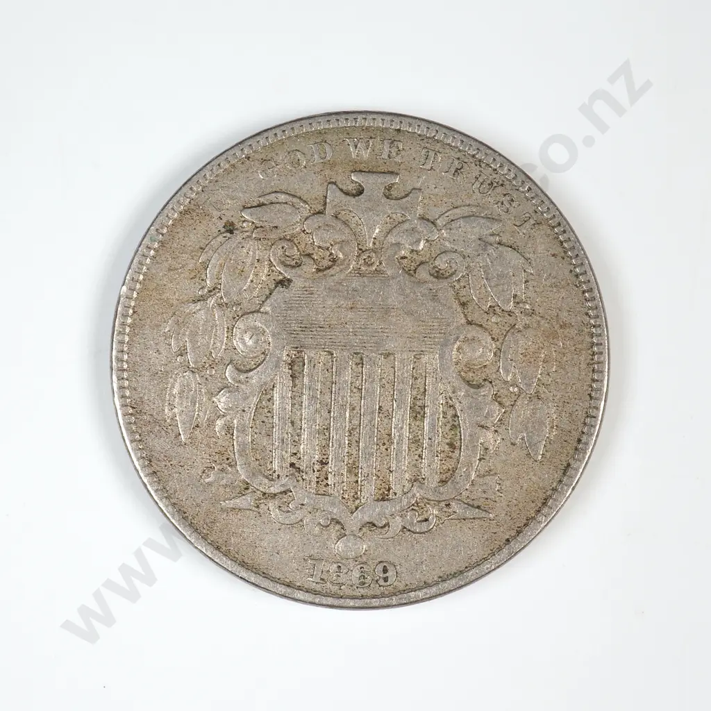 1869 Shield Nickel Image 1++