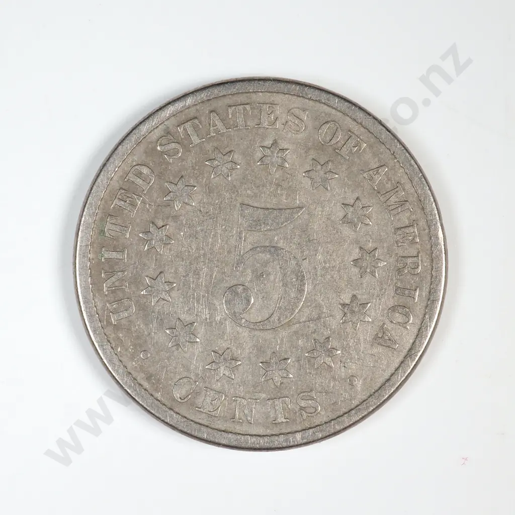 1883 Shield Nickel - 3 Over 2 Image 1++